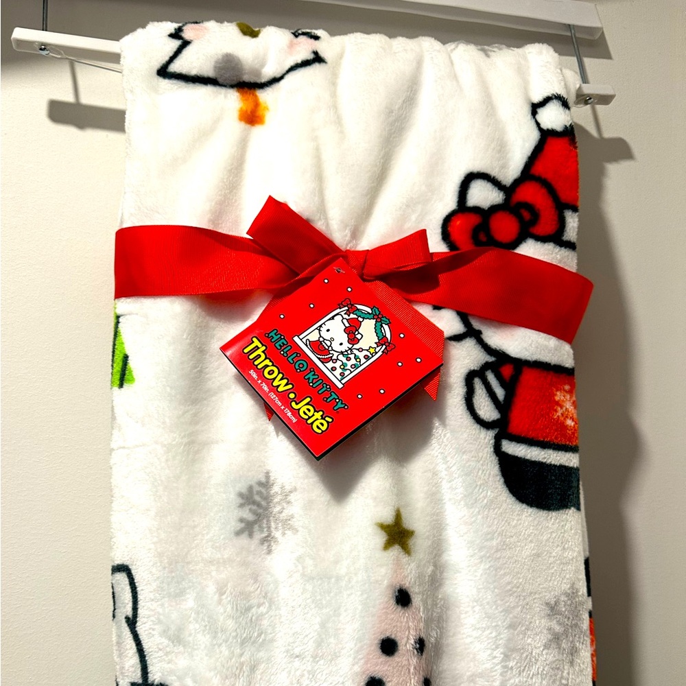 Hello Kitty - Sanrio - Christmas- Throw Blanket - 50 x 70 inches